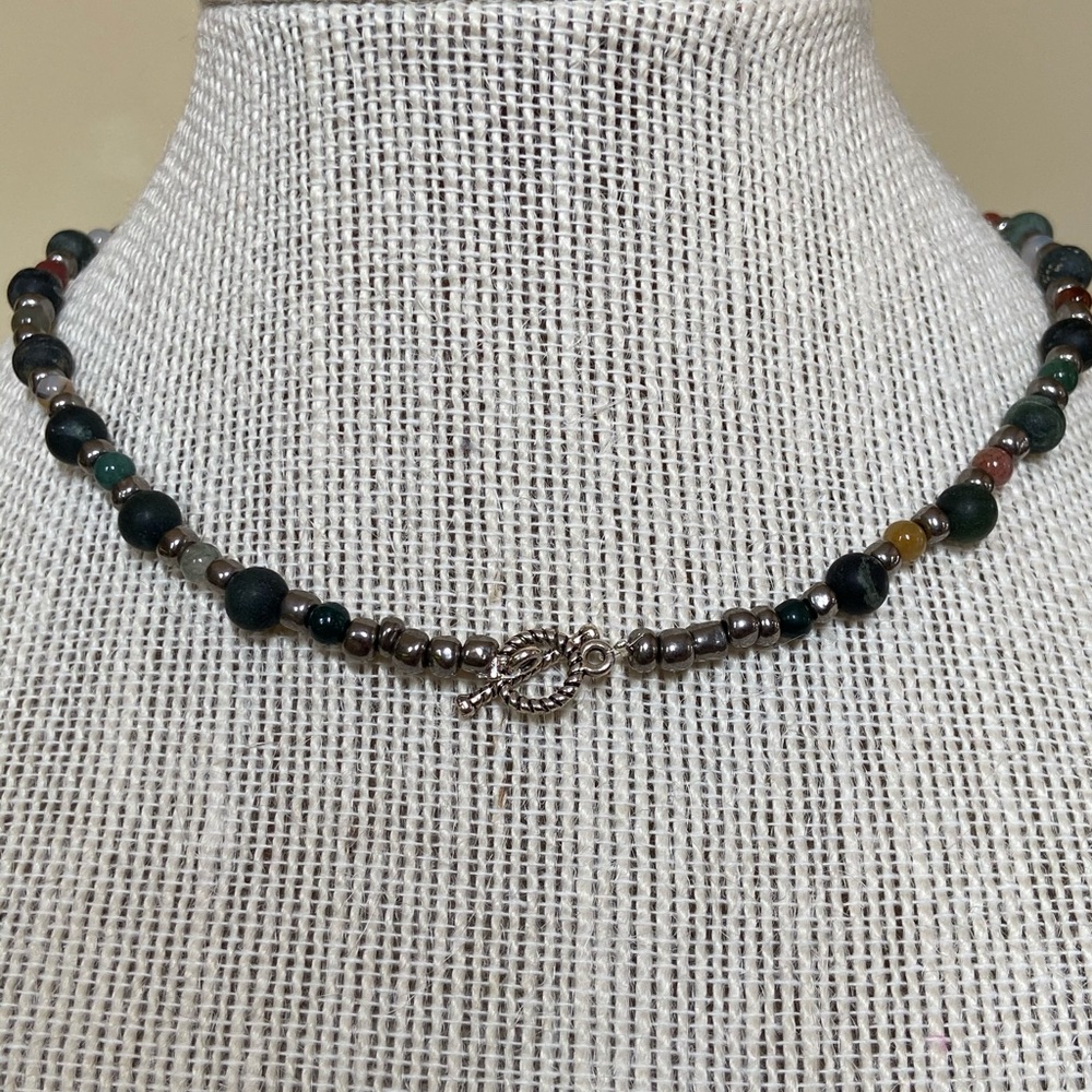 Multi Colored Beaded Turtle Choker - image 5